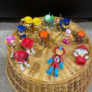 Colorful Paw Patrol Action Figures Set